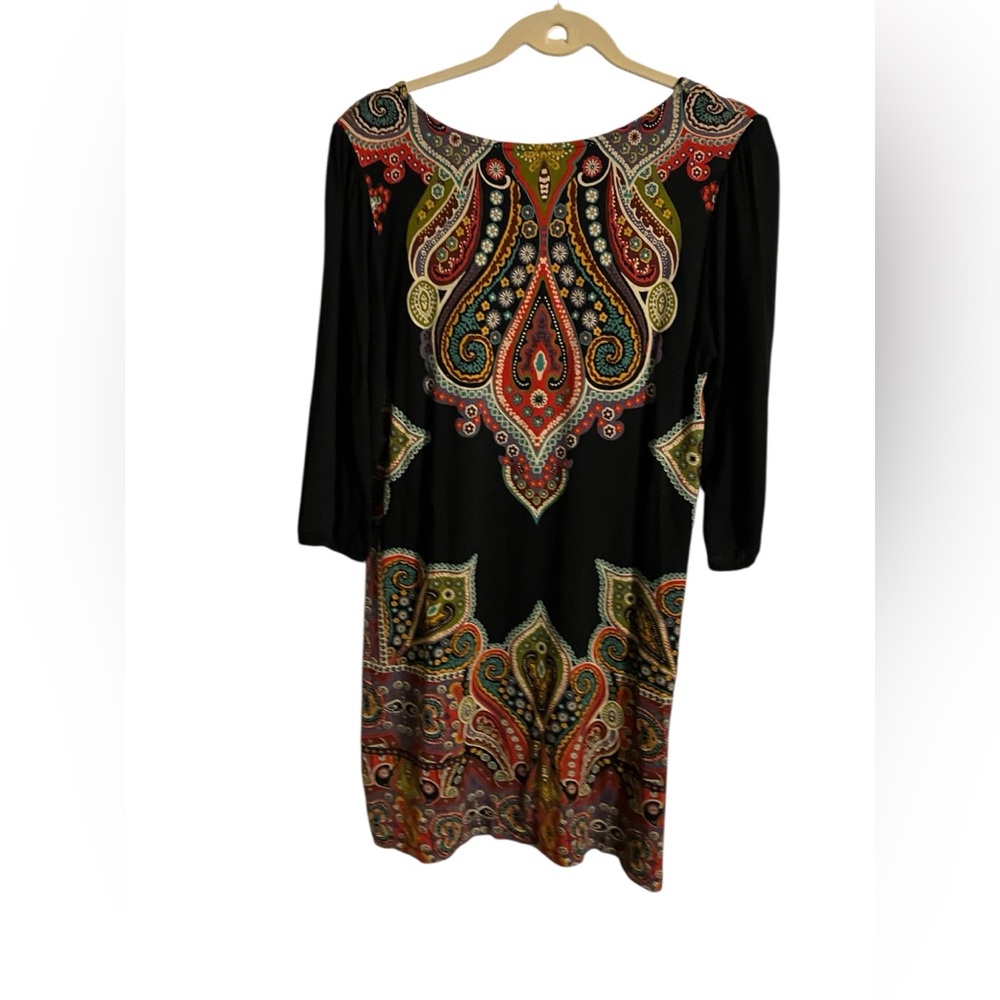 Cha Cha Vente Multi Colored Tunic Dress – Size L - Picture 4 of 9